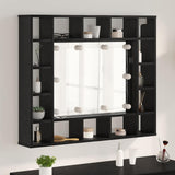 Mirror Cabinet Black Oak 91 x 15 x 76.5 cm Engineered Wood 879458