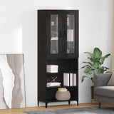 Highboard Black Oak 69.5 x 34 x 180 cm Engineered Wood 3416218