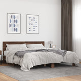 Bed Frame without Mattress Brown Oak 200x200 cm 3280176