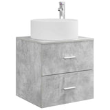 Bathroom Furniture Set 3 pcs Concrete Grey 3405950