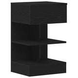 Bedside Cabinet 2 pcs Black Oak 40 x 35 x 65 cm Engineered Wood 862700