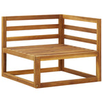 Sectional Corner Sofas 2 pcs with Cushions Solid Wood Acacia 318552