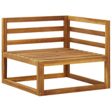 Sectional Corner Sofas 2 pcs with Cushions Solid Wood Acacia 318552