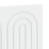 Wall-Mounted Headboard ALKMAAR High Gloss White Engineered Wood 896309