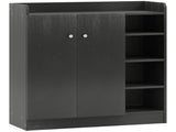 Shoe Storage Cabinet with Adjustable Shelves - Black T3398P344790