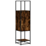 Highboard Smoked Oak 35.5x35x139 cm Engineered Wood and Metal 849036