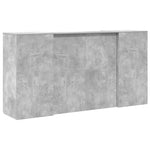 Reception Desk Concrete Grey 200x50x103.5 cm Engineered Wood 3324181