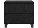 Sideboard 3 pcs Black Oak 60 x 35 x 70 cm 3394577