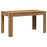 ZNTS Dining Table Artisan Oak 140x74.5x76 cm Engineered Wood 856573