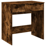 Dressing Table with Mirror Smoked Oak 73x46.5x120 cm 848224
