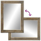 Bathroom Mirror 50x70 cm Solid Wood Mango and Glass 4018659