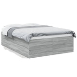 Bed Frame without Mattress Grey Sonoma 140x190 cm 3280942