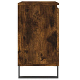 Bathroom Cabinet Smoked Oak 58x33x60 cm Engineered Wood 831593