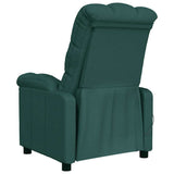 Massage Chair Dark Green Fabric 289812