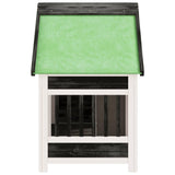 Dog Kennel Grey 96x60.5x87 cm Solid Wood Pine 172268