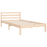 Bed Frame without Mattress Single Solid Wood Pine 3193886