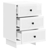 Bedside Cabinet with Drawer High Gloss White 43 x 41 x 66.5 cm 893869