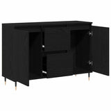 Sideboard Black Oak 101.5 x 35 x 70 cm Engineered Wood 862147