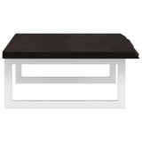 Basin Shelf Wall Mounted Steel and Solid Wood Oak 3302584