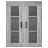 Highboard Grey Sonoma 69.5x34x180 cm Engineered Wood 3198663
