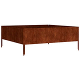 Garden Raised Bed 100x100x41 cm Corten Steel 824516