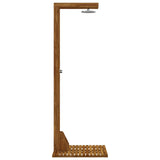 Outdoor Shower 210.5 cm Solid Acacia Wood and Stainless Steel 903122