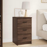 Bedside Cabinet Brown oak 38 x 38 x 66 cm Engineered wood 883381