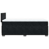 Box Spring Bed with Mattress Black 90x200 cm Velvet 3286224