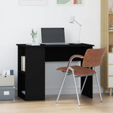 Desk Black 100x55x75 Engineered Wood 823025