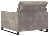 Armchair Light Grey 70 x 81 x 82 cm Faux Suede Fabric 42040988