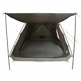 Cabin Tent with Roof Brown grey 8-Person Polyester and Steel 42029010