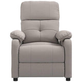 Massage Chair Taupe Fabric 289680