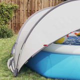Pool Dome Folding Manual Grey and Orange 336 x 322 x 160 cm 42001103