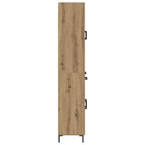 Highboard with Drawer 2 pcs Artisan Oak Engineered Wood 3415975