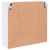 Mirror Cabinet High Gloss White 59 x 17 x 55 cm Engineered Wood 883368