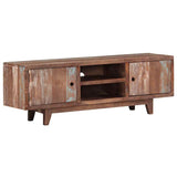 244960 TV Cabinet Solid Acacia Wood Vintage 118x30x40 cm
