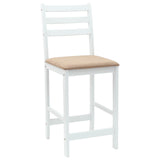 Dining Chairs 2 pcs White 40 x 47.5 x 99.5 cm Solid Rubber Wood 42020472