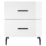 Bedside Cabinets 2 pcs High Gloss White 40x35x47.5 cm Engineered Wood 827345