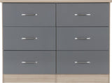 ZNTS Nevada 6 Drawer Chest 100-102-103