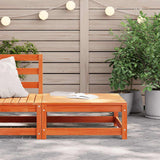 Garden Footstool Wax brown Solid pine wood 70 x 70 x 30 cm 837939