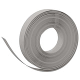 Garden Edging 25 m 10 cm PE Grey 42036845