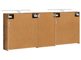Bathroom Cabinet Set 3 pcs 130 x 14.5 x 70 cm Engineered wood 3403774