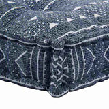 Sofa Cushion Indigo Print 120 x 80 x 12 cm Fabric 4019076