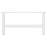 Coffee Table Legs White 2 pcs 70x cm Steel 4013269