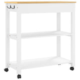 Kitchen Trolley MONZA 84x40x88.5 cm Solid Wood Pine 376105