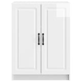 Sideboard High Gloss White 66 x 34.5 x 87 cm Engineered Wood 895739