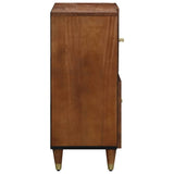 Sideboard with Shelf Brown 80 x 33 x 75 cm Solid Mango Wood 4018763