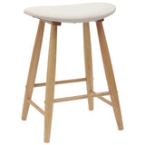 Dining Chairs 2 pcs Natural 46 x 37 x 63 cm Solid Rubber Wood 42020458