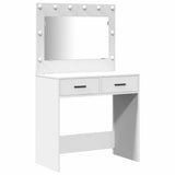 Dressing Table Set with Drawer 3 pcs White Engineered Wood 3334281