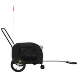 Pet Bike Trailer Black Oxford Fabric and Iron 93898